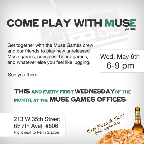 NYC Game Night, May 6th NYC Game Night, May 6th