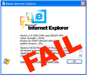 IE 6 Fail IE 6 Fail