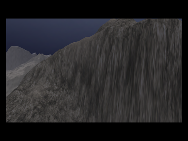 Stretched cliff texturing Stretched cliff texturing